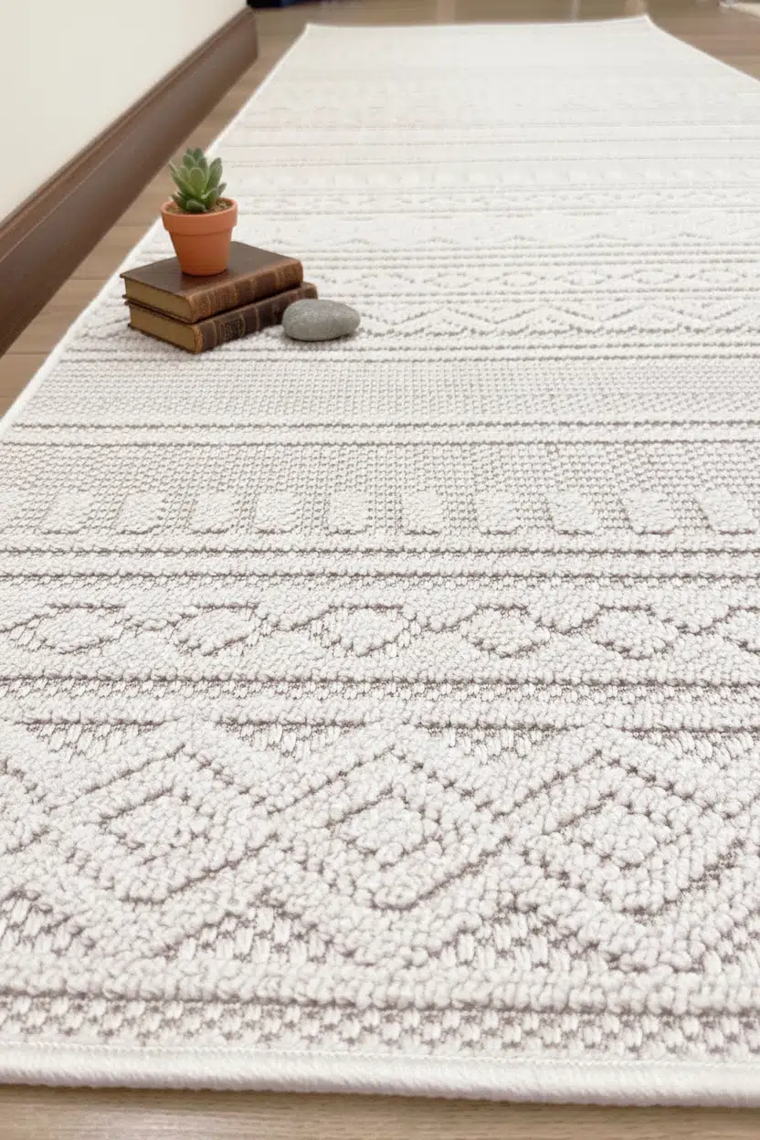 Leon Bukle Sisal Yolluk Dokuma Halı Naturel Jüt Kilim Mutfak Halısı Koridor Antre - Krem