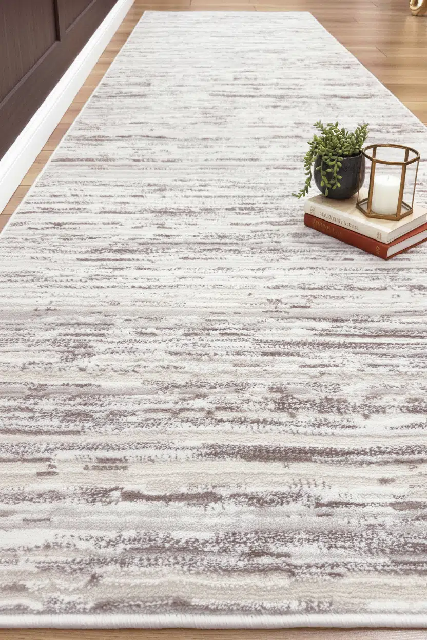 Lines Modern Yolluk Dokuma Halı Salon Oturma Odası Mutfak Halısı Koridor Antre - Bej
