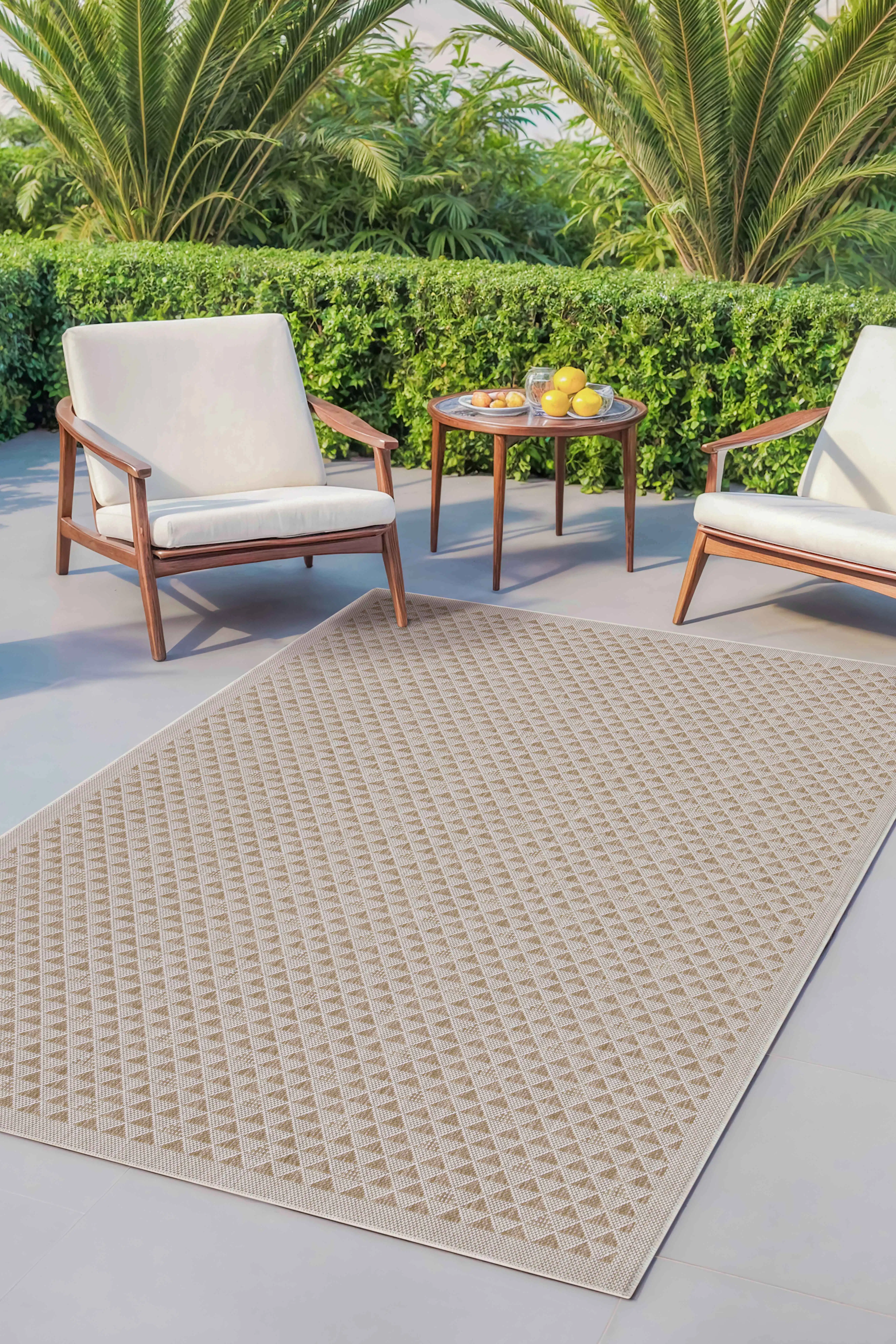 Beda Naturel Sisal Kilim Hasır Halı Mutfak Halısı Balkon Halısı - Bej