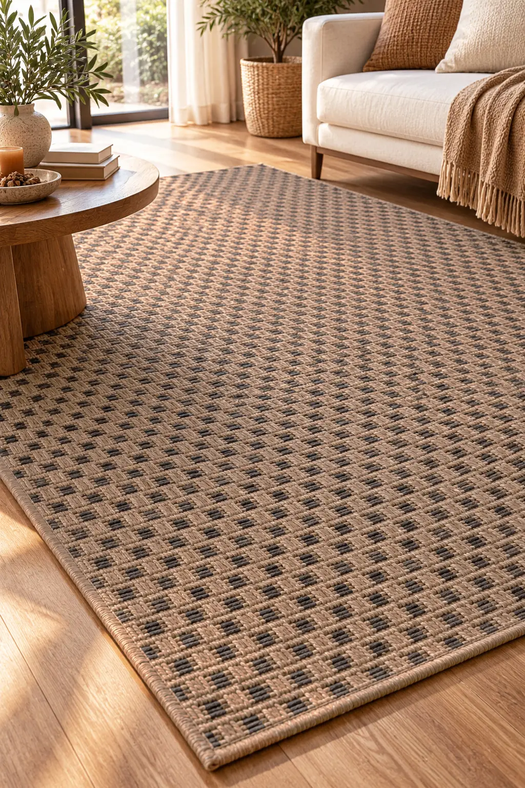 Naturel Jüt Halı Bukle Örme Kilim Sisal Hasır Halı Salon Mutfak Balkon Oturma Odası Halısı